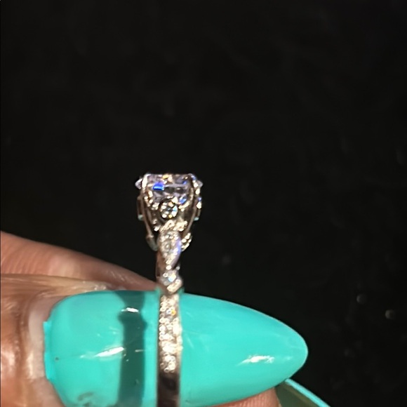 925 TG Moissanite 1/2 Carat Diamond Ring Sz 7 - Picture 8 of 14